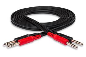 Cabo de Interconexão Estéreo HOSA CSS-202 Duplo 1/4" TRS 2 m