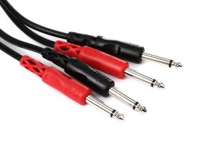 Cabo de interconexão HOSA CPP-202 Dual 1/4 TS para Dual 1/4 TS