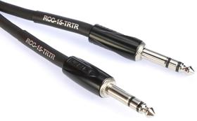 Cabo de interconexão Roland Black Series TRS de 1/4 de polegada para TRS de 1/4 de polegada de 15 pés Cabo de interconexão Roland Black Series TRS de 1/4 de polegada para TRS de 1/4 de polegada de 15 pés