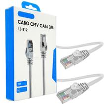 Cabo de Internet CAT6 Rede Ultra Veloz 3 Metros Alta Qualidade LE312