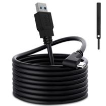 Cabo de ligação VakiReyy de 16 pés para Oculus Quest 3/Quest 2 USB 3.0 para USB C Cabo de ligação VakiReyy de 16 pés para Oculus Quest 3/Quest 2 USB 3.0 para USB C