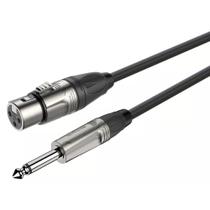 Cabo de linha roxtone c/ conexao p10 mono - canon femea 5m dmxj210l5