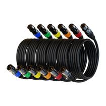 Cabo de microfone AuxLink XLR de 0,5 m, 6 pacotes, macho para fêmea