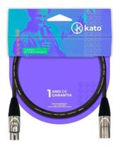 Cabo De Microfone Balanceado Kato - Xlr / Xlr - 5 Metros Cabo De Microfone Balanceado Kato - Xlr / Xlr - 5 Metros