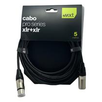 Cabo de Microfone Balanceado Pro Series Xlr + Xlr 5metros Mxt