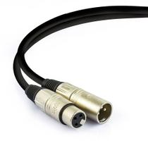 Cabo de Microfone Balanceado XLR Macho Para XLR Femea Santo Angelo - 60 Metros