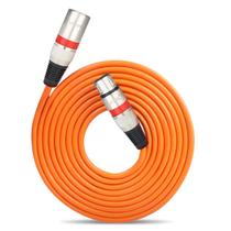 Cabo de Microfone Balanceado Xlr/xlr (Macho/fêmea) 3 Metros Laranja Cm6847 - Voik