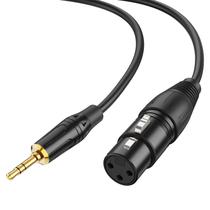 Cabo de microfone CableCreation 3,5 mm macho para XLR fêmea 3 m Cabo de microfone CableCreation 3,5 mm macho para XLR fêmea 3 m