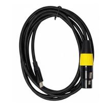 Cabo de Microfone Com Entrada USB-C Para Celulares de Ultima geração 2M