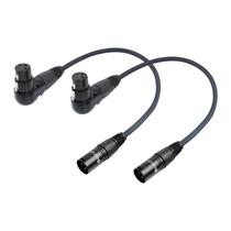 Cabo de microfone Devinal de ângulo ajustável XLR de fêmea para macho