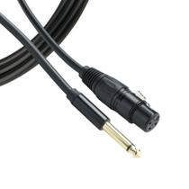 Cabo De Microfone E Instrumento XLR Femea + P10 Macho Mono 5 Metros SK-CA205 Skypix Cabo De Microfone E Instrumento XLR Femea + P10 Macho Mono 5 Metros SK-CA205 Skypix