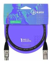 Cabo De Microfone Kato Balanceado Xlr - Xlr 5m DMX Balanceado