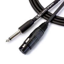 Cabo De Microfone Ninja Hg 0,20 Mm Conector P10/ Xlr Femea 03ft 0,91cm Preto
