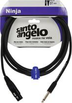 Cabo De Microfone Ninja Hg 0,20 Mm Conector P10/xlr Femea 10ft 3,05 Metros Preto Cabo De Microfone Ninja Hg 0,20 Mm Conector P10/xlr Femea 10ft 3,05 Metros Preto