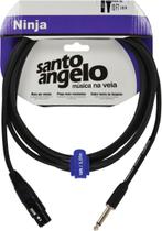 Cabo De Microfone Ninja Hg 0,20 Mm Conector P10/xlr Femea 10ft 3,05 Metros Preto Cabo De Microfone Ninja Hg 0,20 Mm Conector P10/xlr Femea 10ft 3,05 Metros Preto