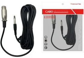Cabo de Microfone P10 5m Tomate MCB-015 - Alta Qualidade de Transmissão de Áudio