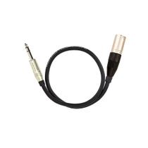 Cabo de Microfone P10 Estereo Para XLR Macho, Amphenol - 50 cm Cabo de Microfone P10 Estereo Para XLR Macho, Amphenol - 50 cm