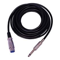 Cabo De Microfone P10 Macho X Cannon Femea