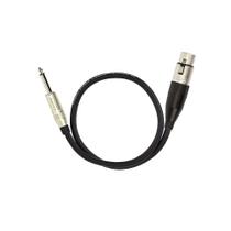Cabo de Microfone P10 Mono para XLR Femea Amphenol - 50 cm