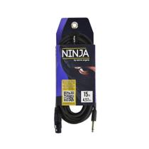 Cabo de Microfone Santo Angelo 4,57m XLR Ninja HGB