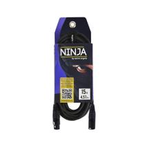 Cabo de microfone santo angelo ninja xlrm x xlrfb 15ft/4.5m