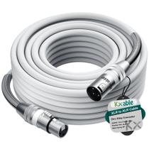Cabo de microfone XLR ajustável 12 m 22AWG OFC macho para fêmea