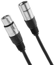 Cabo de microfone XLR Amazon Basics 25 pés, pacote com 2 unidades, todo em cobre