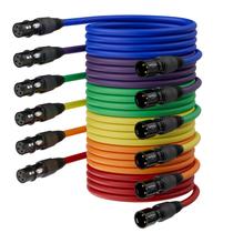 Cabo de microfone XLR Cables AuxLink de 6 pés, pacote com 6 pés, macho, fêmea