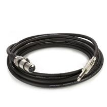 Cabo de Microfone XLR Femea Para P10 Mono - Preto - 10 Metros Cabo de Microfone XLR Femea Para P10 Mono - Preto - 10 Metros