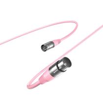 Cabo de Microfone XLR Fifine L9, 1.8 Metros, Balanceado Macho/Fêmea, Rosa - L9CP