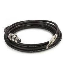 Cabo de Microfone XLR para P10 Estereo - Preto - 20 Metros Cabo de Microfone XLR para P10 Estereo - Preto - 20 Metros