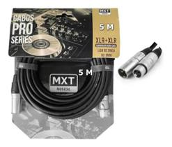 Cabo De Microfone Xlr/xlr Balanceado Mxt Pro Series 5 Metros Cabo De Microfone Xlr/xlr Balanceado Mxt Pro Series 5 Metros