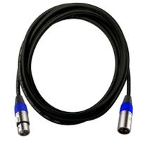 Cabo de Microfone XLR / XLR Santo Angelo Plug Roxtone 5 Metros Azul Cabo de Microfone XLR / XLR Santo Angelo Plug Roxtone 5 Metros Azul