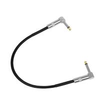 Cabo De Pedal De Efeitos Para Guitarra De 6,35mm Com Conector Metálico De 30cm E Núcleo De Cobre Cabo De Pedal De Efeitos Para Guitarra De 6,35mm Com Conector Metálico De 30cm E Núcleo De Cobre