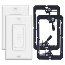 Cabo de placa de parede que passa por VCELINK com suporte de montagem, pacote com 2 unidades Cabo de placa de parede que passa por VCELINK com suporte de montagem, pacote com 2 unidades