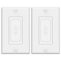 Cabo de placa de parede que passa por VCELINK Single Gang, pacote com 2 Cabo de placa de parede que passa por VCELINK Single Gang, pacote com 2