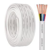 Cabo de plenum blindado de 6 condutores MOOKEERF 18AWG de 15 m