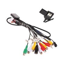 Cabo De Rádio Automotivo De 20 Pinos Com Saída RCA E Fio AUX Para Navegação Android ZHANGXUN
