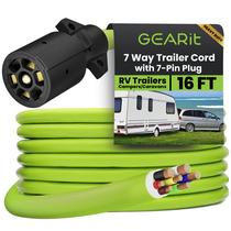 Cabo de reboque GearIt Plug de 7 pinos Heavy Duty 4,9 m Cabo de reboque GearIt Plug de 7 pinos Heavy Duty 4,9 m