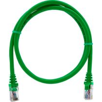 Cabo De Rede 1 Metro Patch Cord Cat6 UTP 100% Cobre Verde Alta Velocidade
