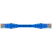 Cabo De Rede 10 Centímetros Patch Cord Cat6 UTP 100% Cobre Azul