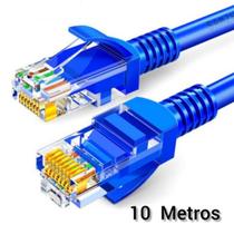 Cabo de rede 10 metros cat-5 com conector rj45 le304