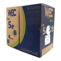 Cabo de Rede 100% Cobre 4p Cat.5e Azul Caixa C/ 305 Metros WEC Cabo de Rede 100% Cobre 4p Cat.5e Azul Caixa C/ 305 Metros WEC