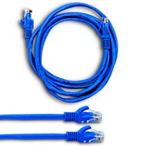 Cabo De Rede 1,5m Ethernet Lan Conector Rj45 CAT5E Azul