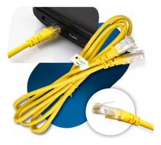 Cabo De Rede 1m Ethernet Patch Cord Cat6 Amarelo