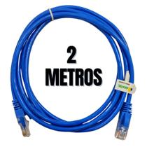 Cabo De Rede 2 Metros Ethernet Com Conector Cat5e