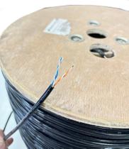 Cabo De Rede 2 Pares U/UTP Preto Bobina 1km Nano Access