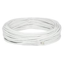 Cabo de Rede 20 Metros 20m Branco CAT5e UTP Crimpado Testado LAN CFTV