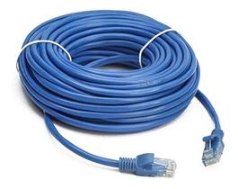 Cabo De Rede 20 Metros Lan Internet Crimpado Rj45 Cat5e Azul - Tech