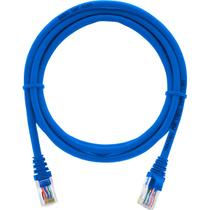 Cabo De Rede 2,5 Metros Patch Cord Cat6 UTP 100% Cobre Azul